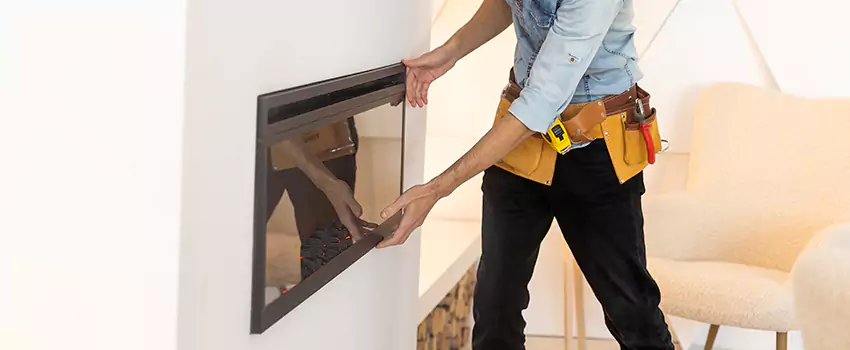 Metal Fireplace Installation in Greece, New York
